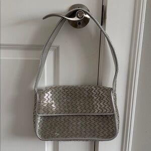Staud Tommy Bag Silver Beaded shoulder bag